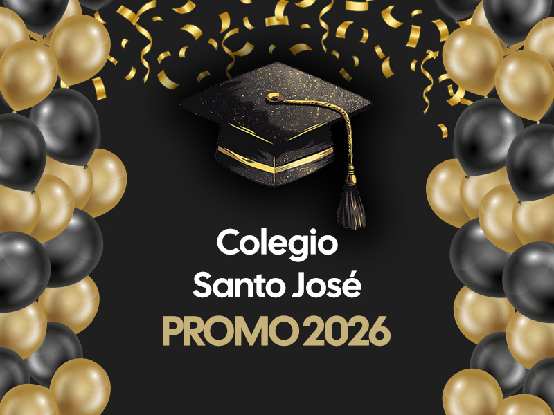 Graduación Globos Dorados