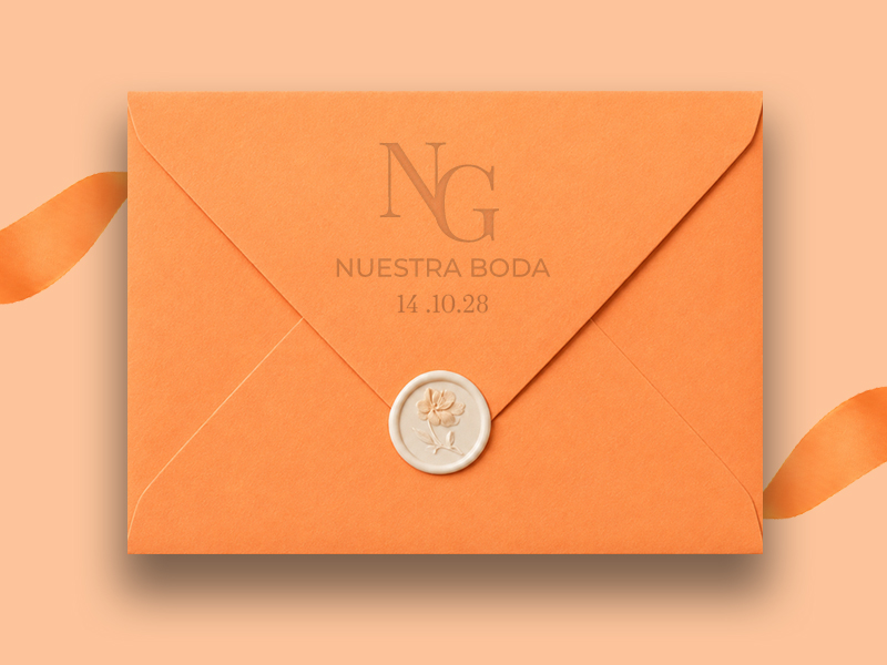 Papelería Naranja Durazno